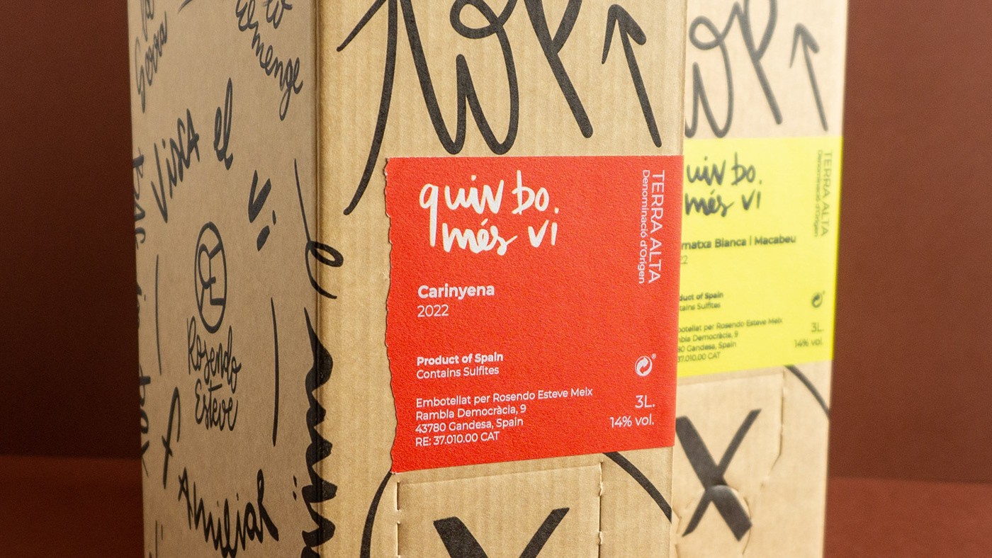 wine Packaging Wine Packaging lettering Label packaging design typography   bag in box