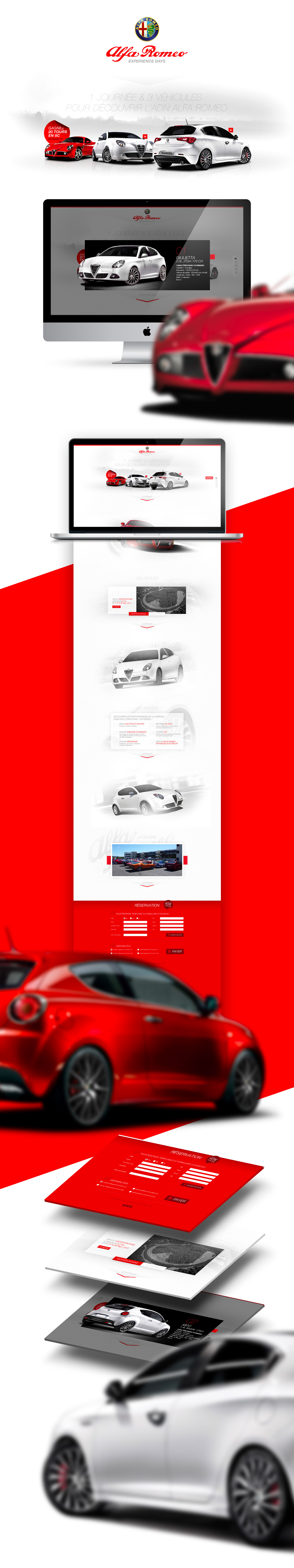 alfaromeo ArtDirection car directionartistique graphic sport Web Webdesign Website