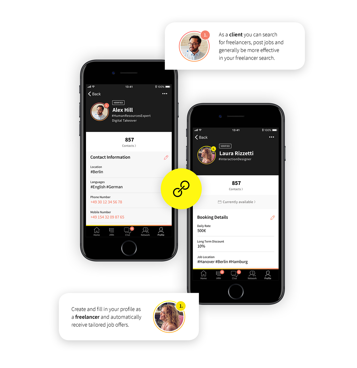 UI ux app design Mobile app app design interaction concept Freelance Recruiting