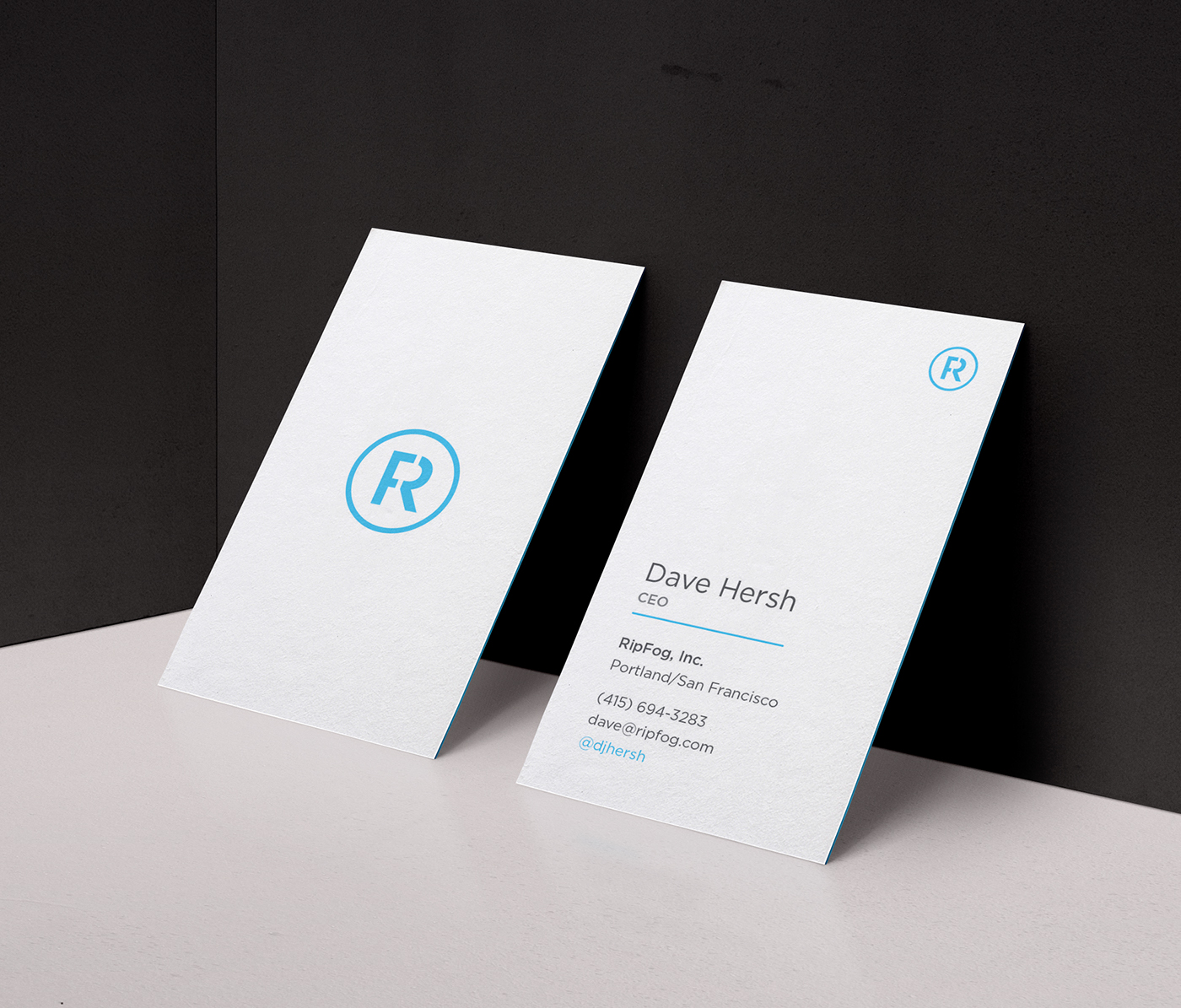 Business card for CEO of a Tech Startup on Behance