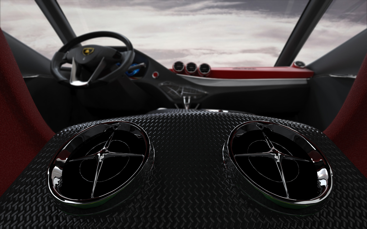 Lamborghini Edroid interior design on Behance
