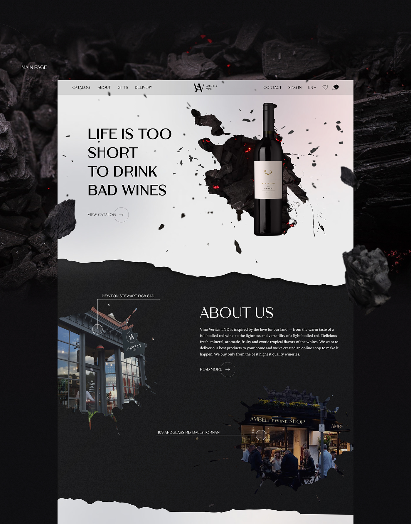 UI ui design UI/UX Web Design  Website wine Wine Shop winery