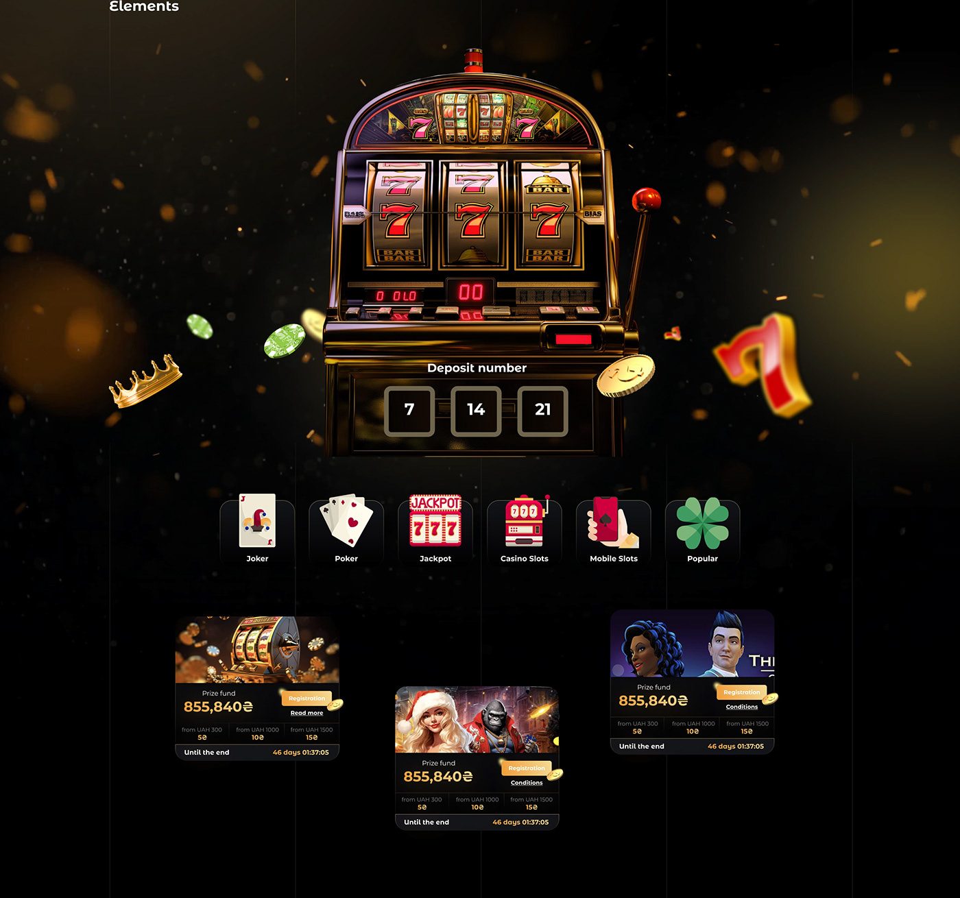 design ux/ui Figma casino Casino Online Games game design 