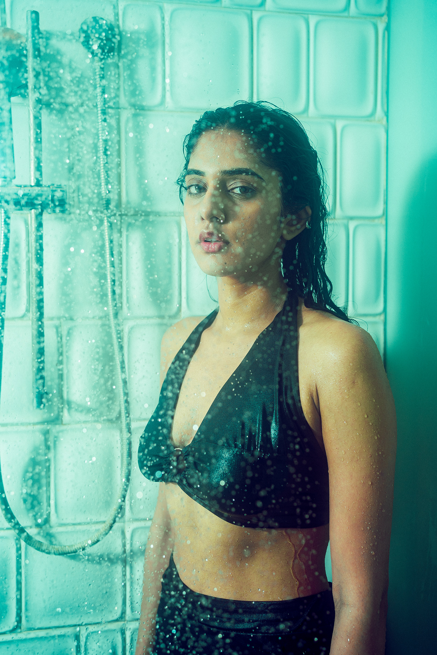 danielchinta editorial Fashion  Hyderabad krityakarda magazine Photography  showershoot waterhues watersplash