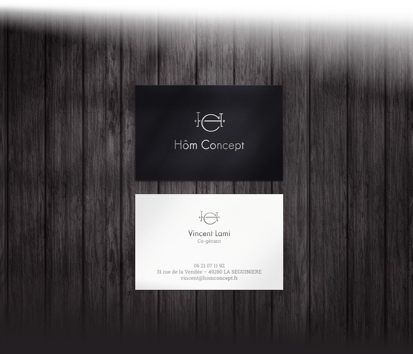 logo brand business card Ecommerce shop Web French bed