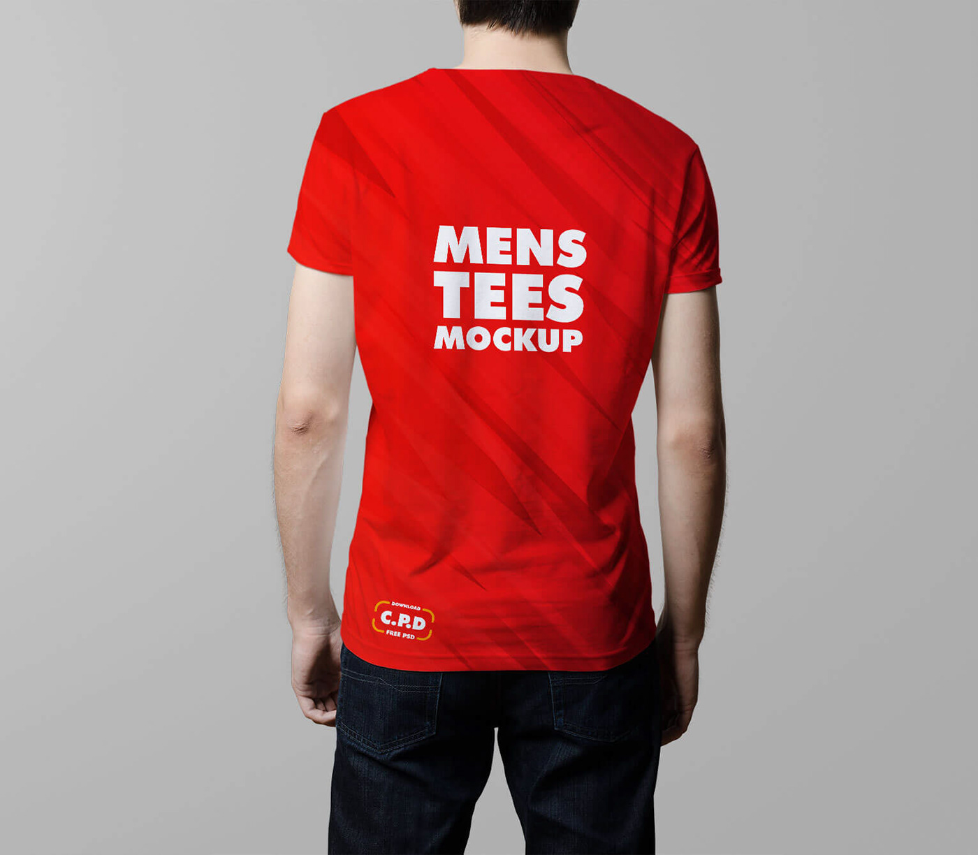 Download V-Neck Male T-Shirt Mockup Free Psd on Behance