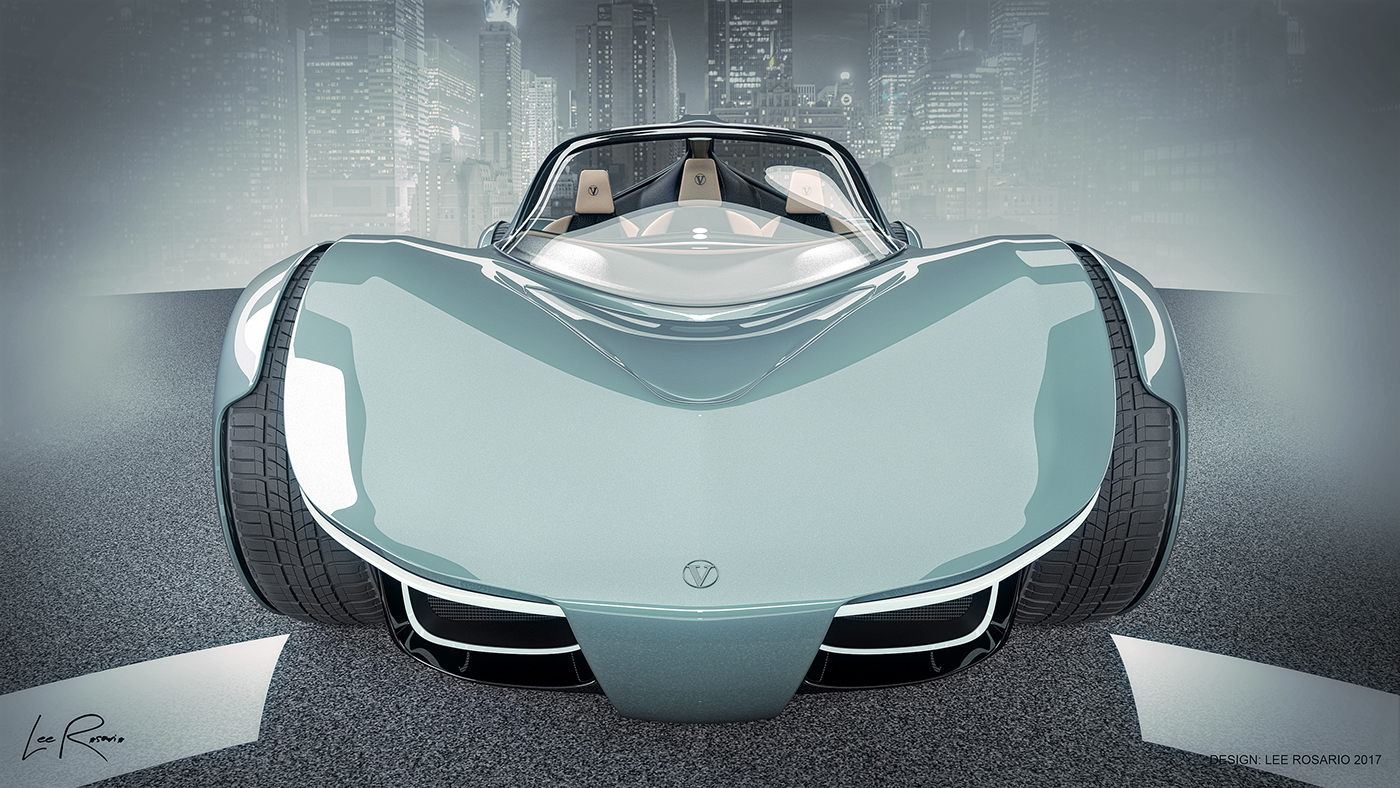 car concept Auto design 3D future tech fast
