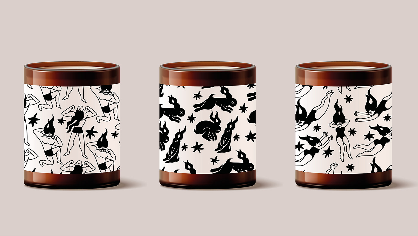 Character design  candle Packaging design doodle Character