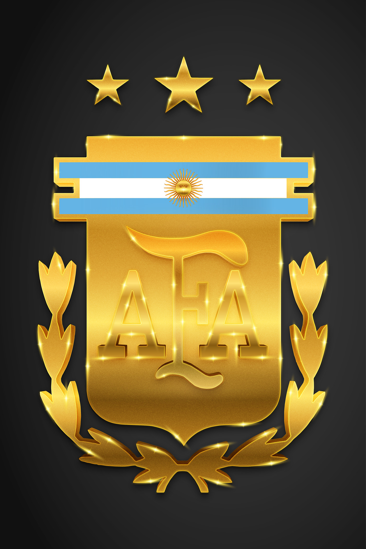 argentina Argentina football design effect football gold golden jewelry logo luxury