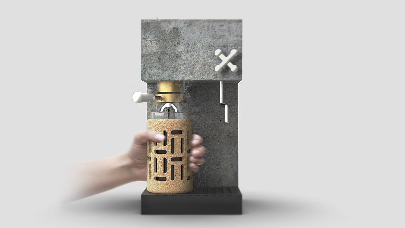 Coffee cork cup concrete Nantes contest cafe product thermos