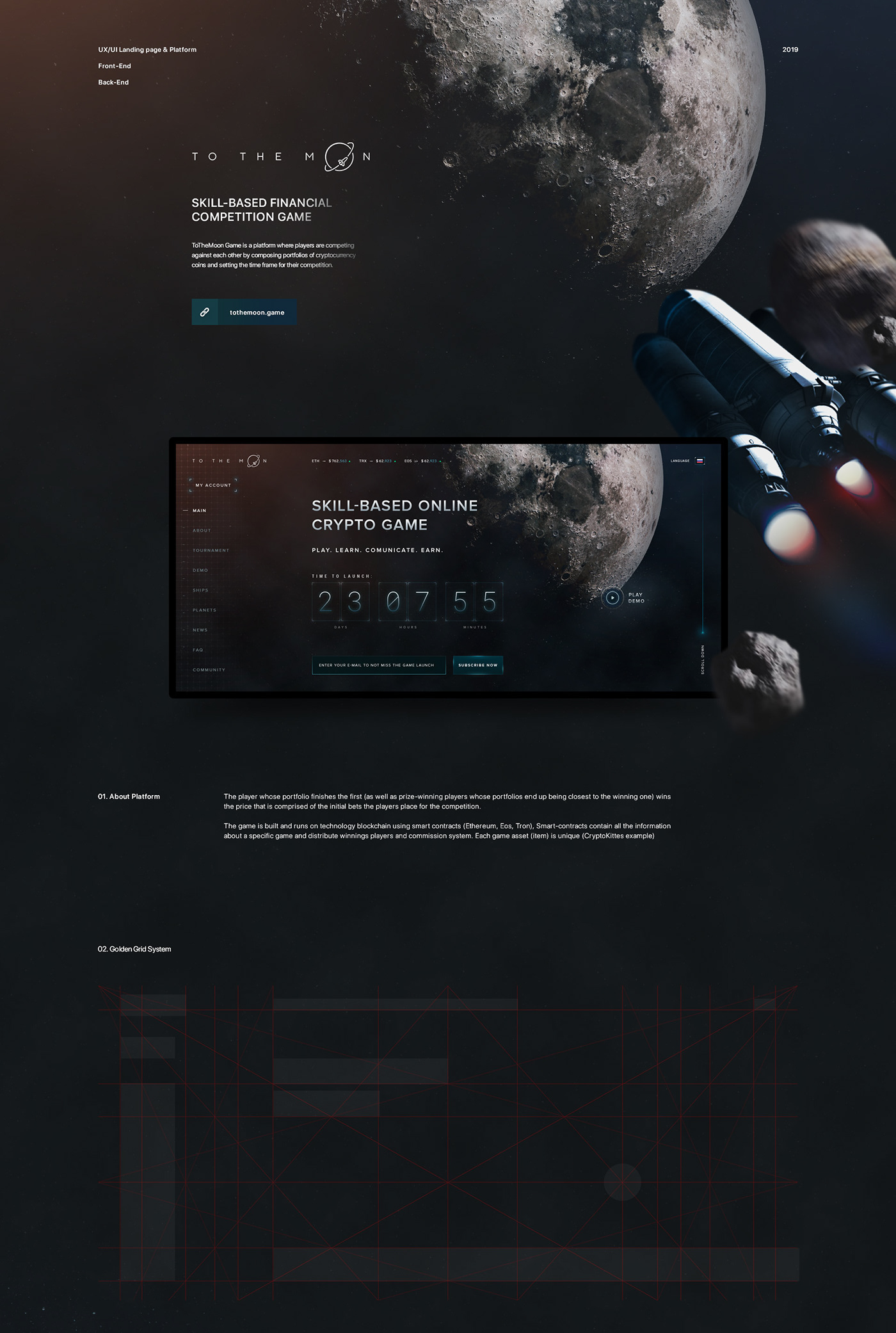 design Webdesign Website ux UI landingpage game design  Cryprocurrency Interface