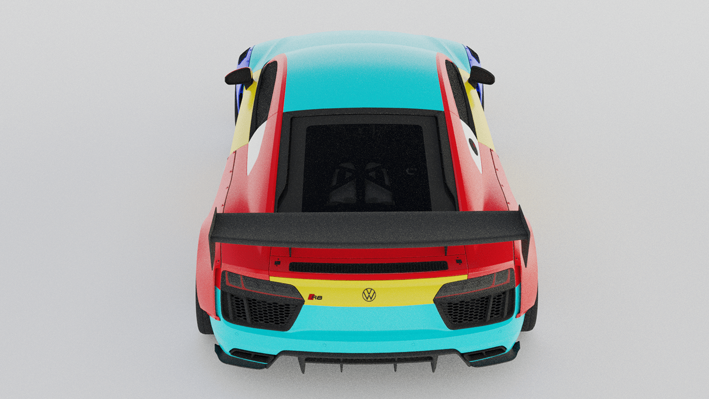 Audi blender3d CGI cycles sportcar Vehicle