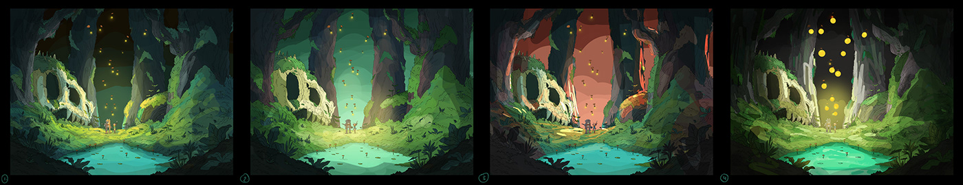 forest Magic   adventure comics Graphic Novel skull woods fantasy