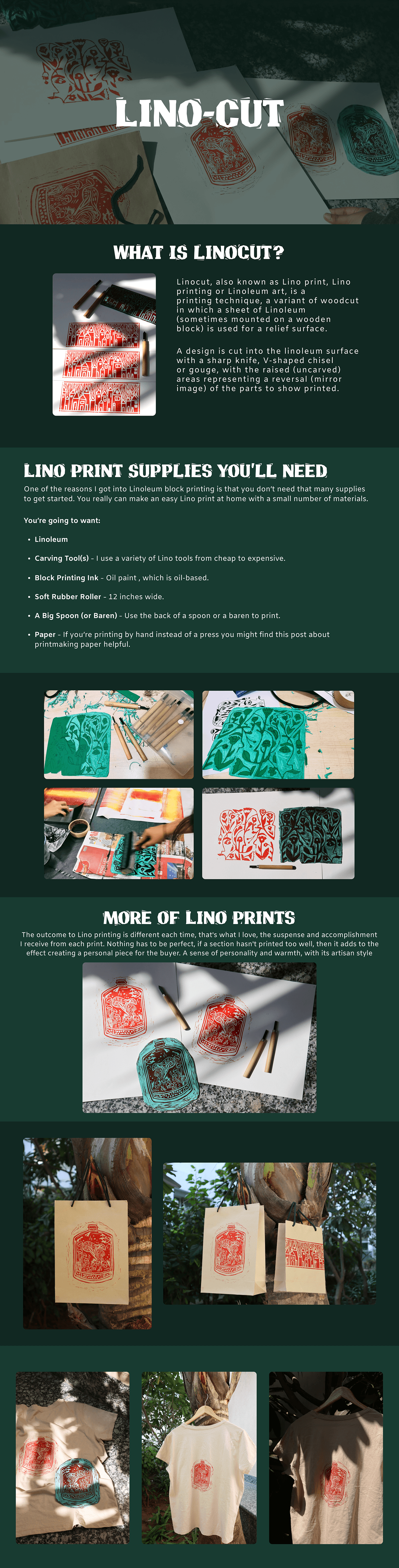 linocut printmaking Linoprint Printing art handmade ink linocut print