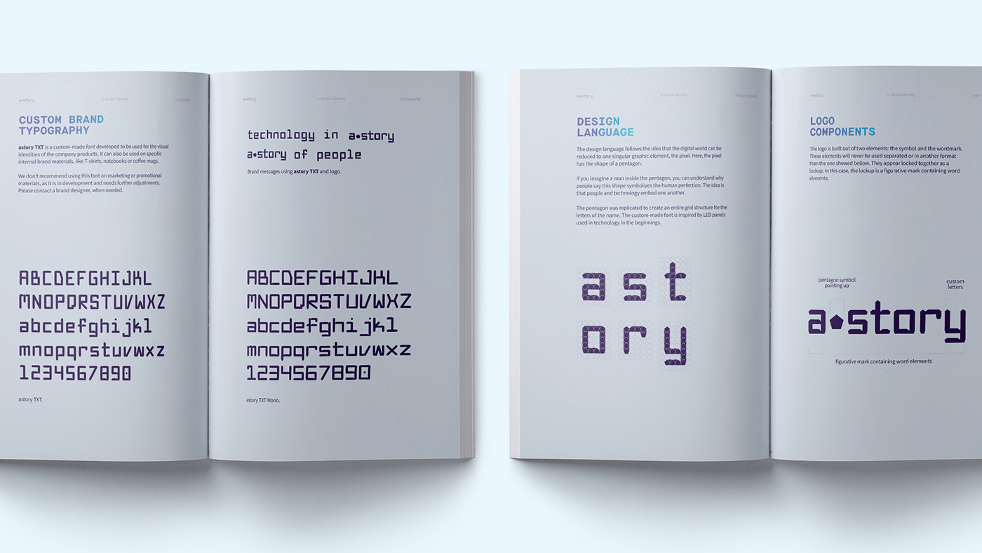 brandbook, custom font