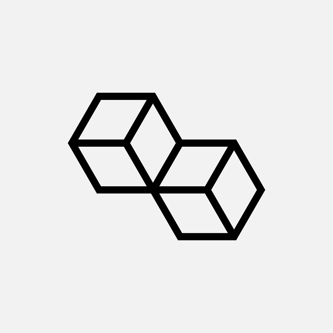 geometry impossible penrose black minimal corner shape Mindblown type instagram