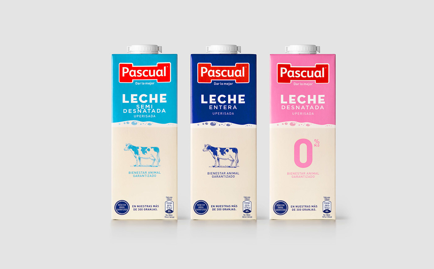 pascual milk leche Packaging Tetrabrik graphic art direction 
