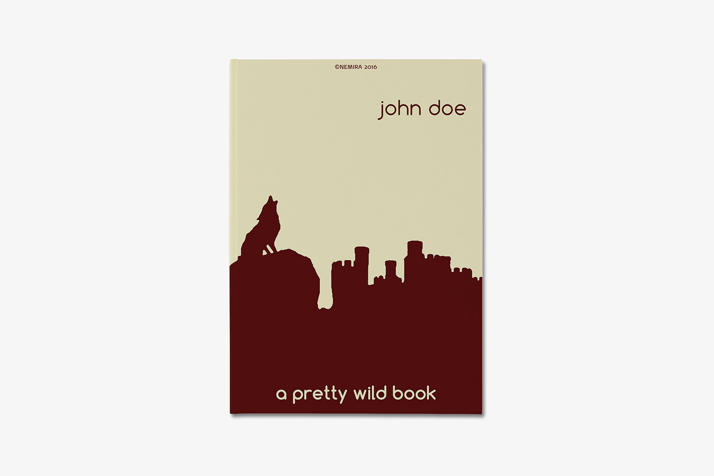 book cover design aprettywildbook pretty wild wolf