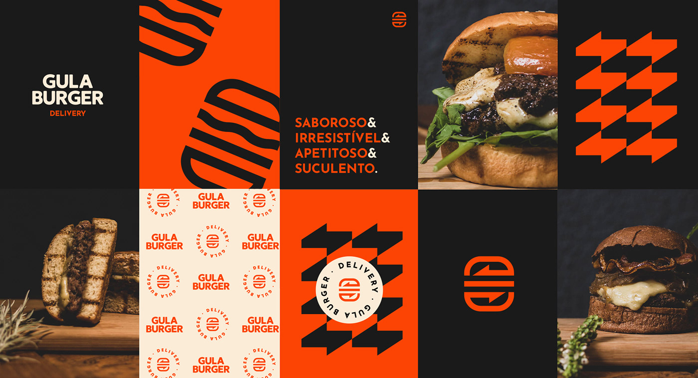 marca brand visual identity logo burger delivery identidade visual Logo Design design