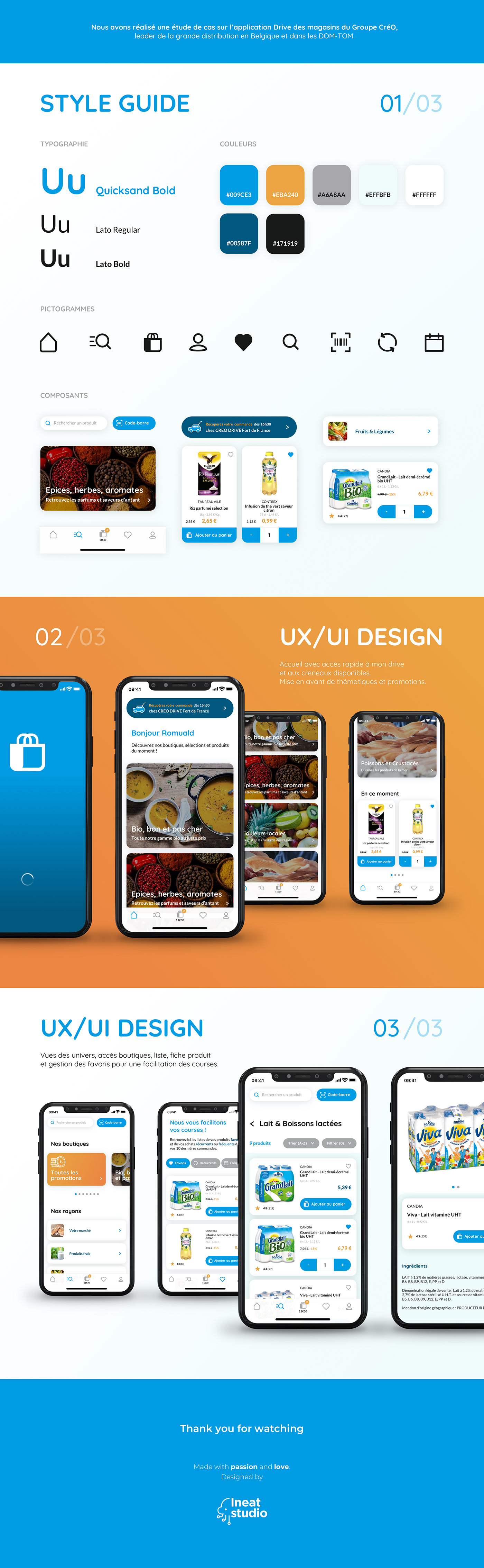 app design agency drive e-commerce ineat ineat studio m-commerce mobile ui design UX design