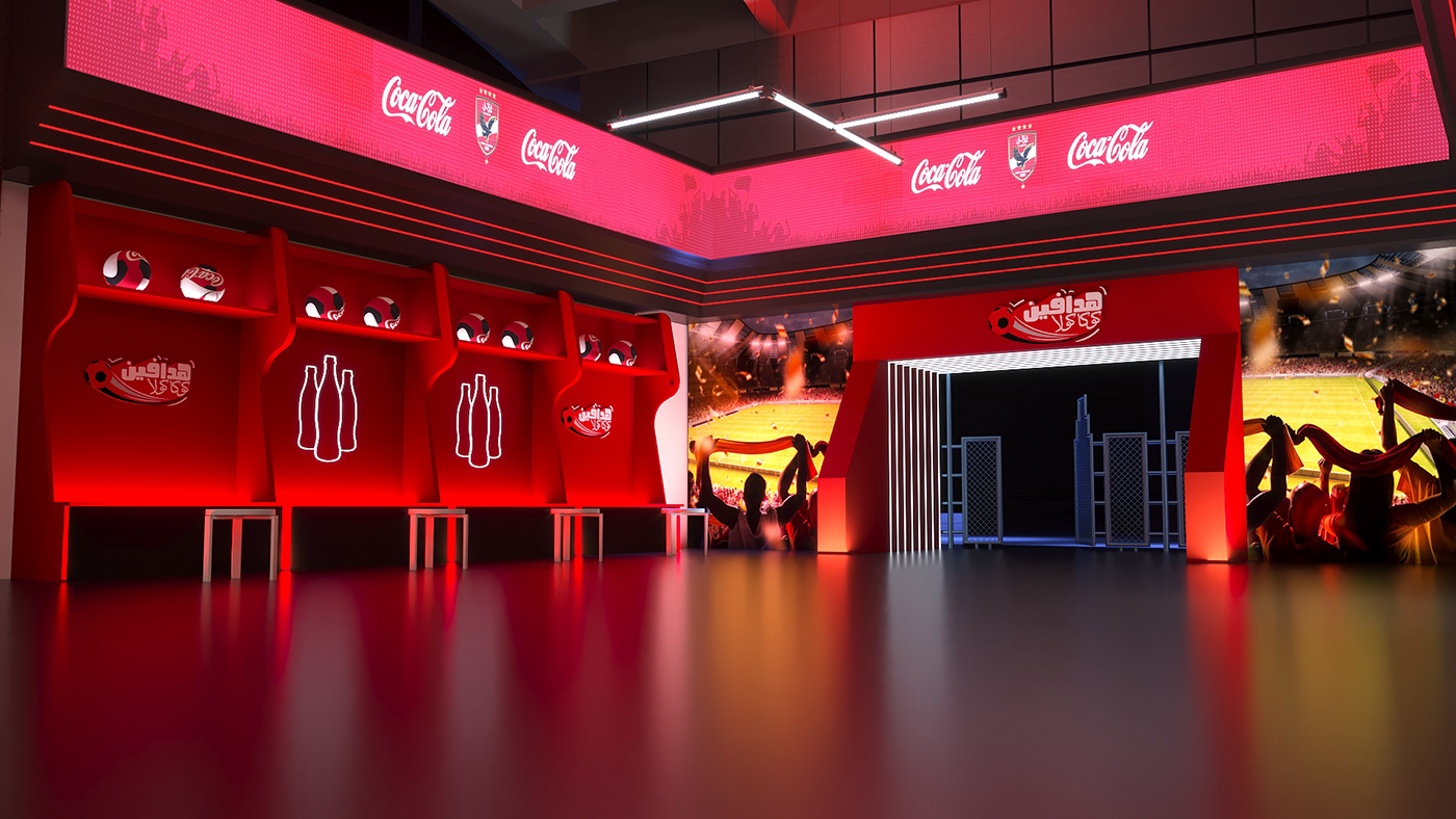 Events setdesign ArtDirection 3D corona party Event festival cocacola Coca-Cola