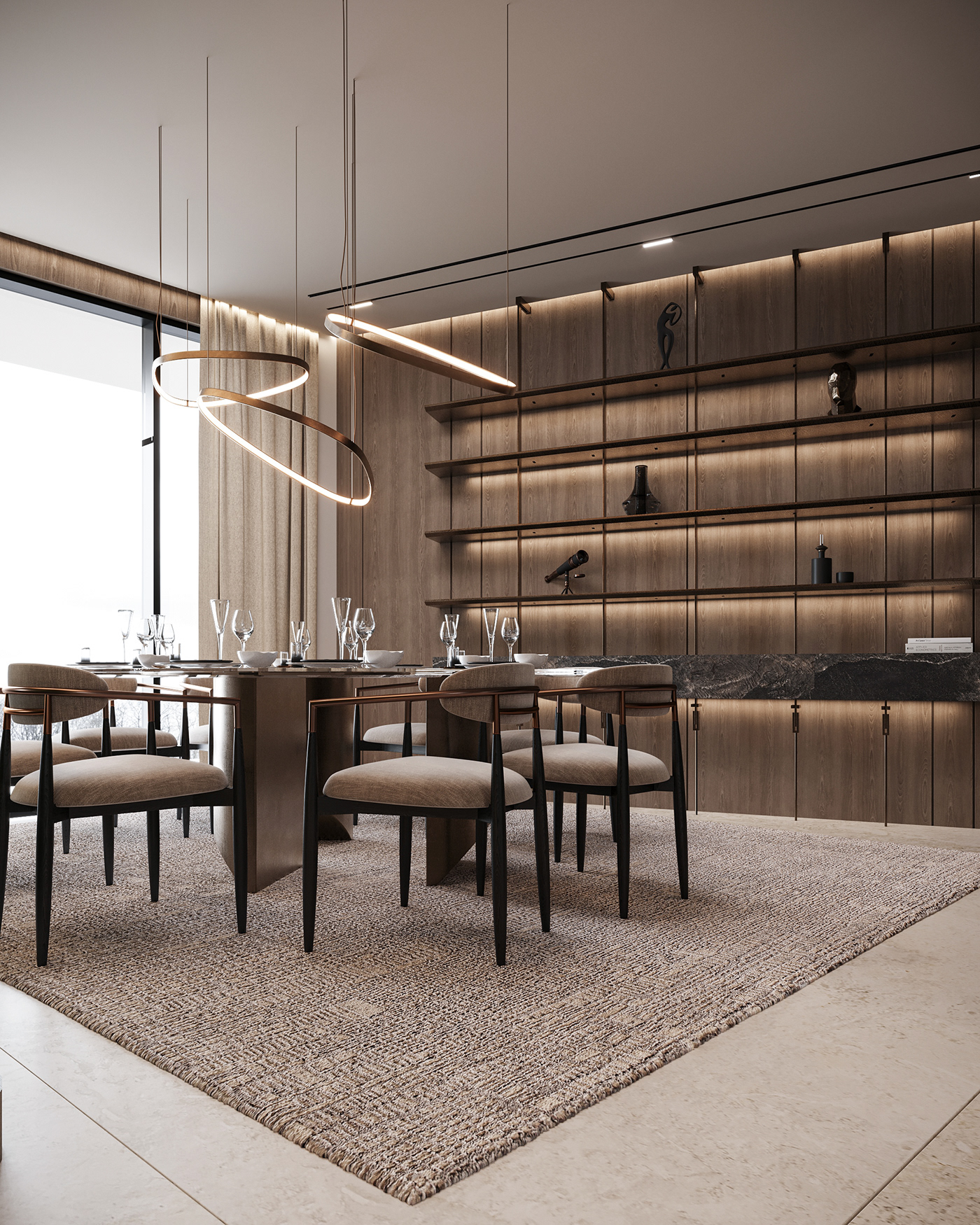 interior design  architecture visualization Render corona luxury minimal minimalist