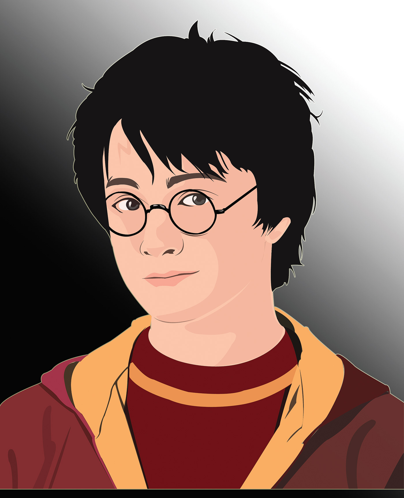 harry potter Hogwarts Gryffindor ILLUSTRATION  Digital Art  vector