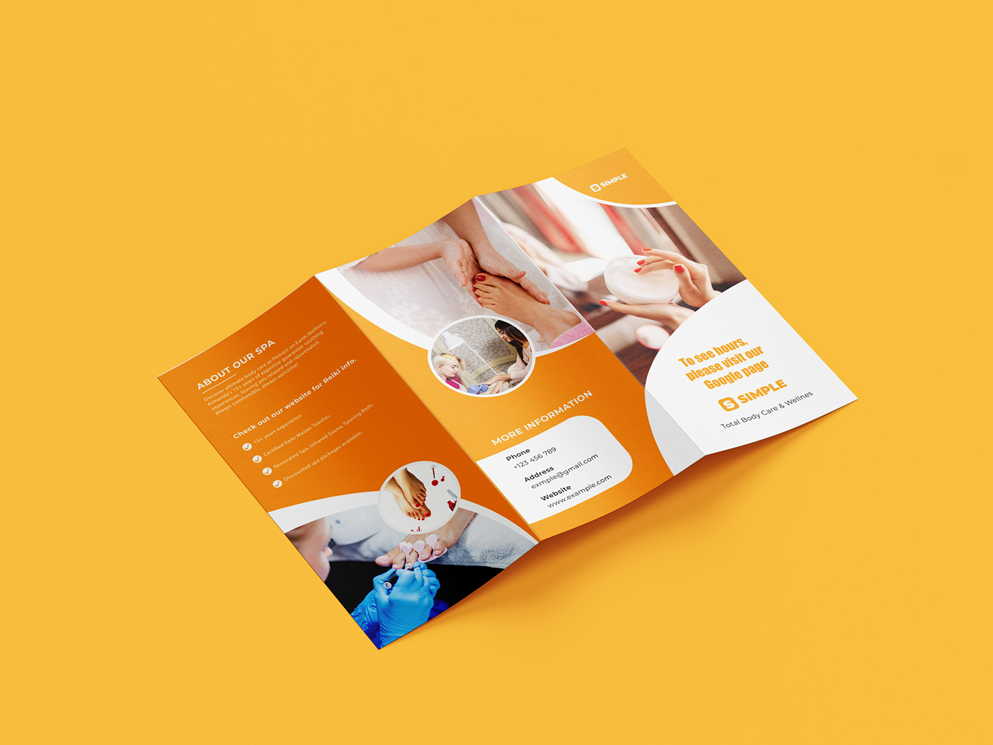 design nail trifold trifold brochure Trifold Brochure Design flyer Graphic Designer BEauty nails
