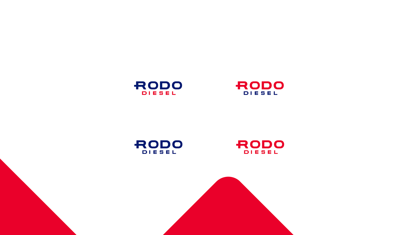 rododiesel Diesel Truck blue red logo design branding  mechanical car