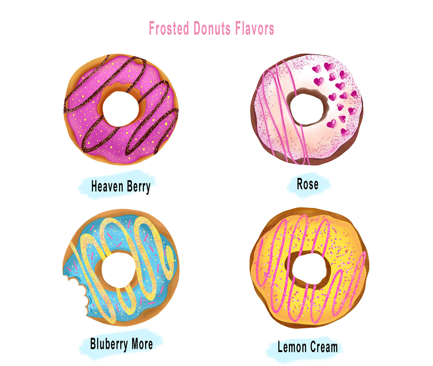 kids game Donuts dessert digital illustration Packaging brand identity donuts design Kids Puzzles Puzzle box design product design 