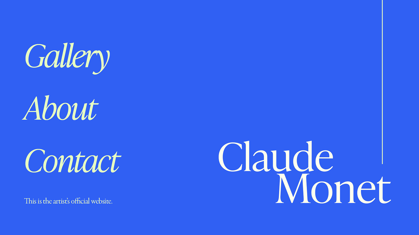 brand identity branding  Claude Monet Monet painter visual identity