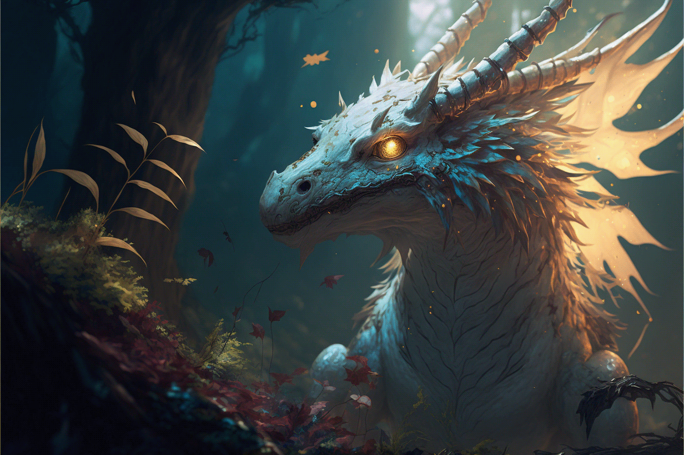 Character design  Digital Art  dragons fantasy ILLUSTRATION  painting  