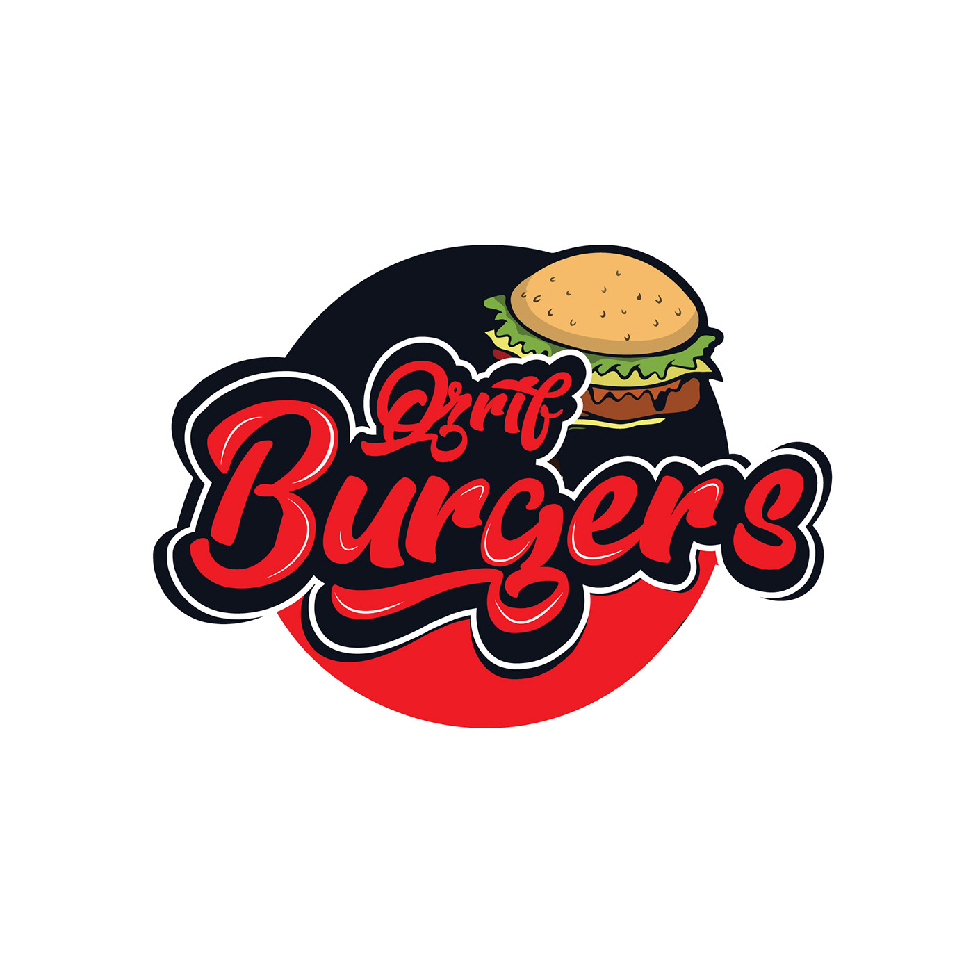 fast food logo burger menu Logo Design logos Fast food burger  logo