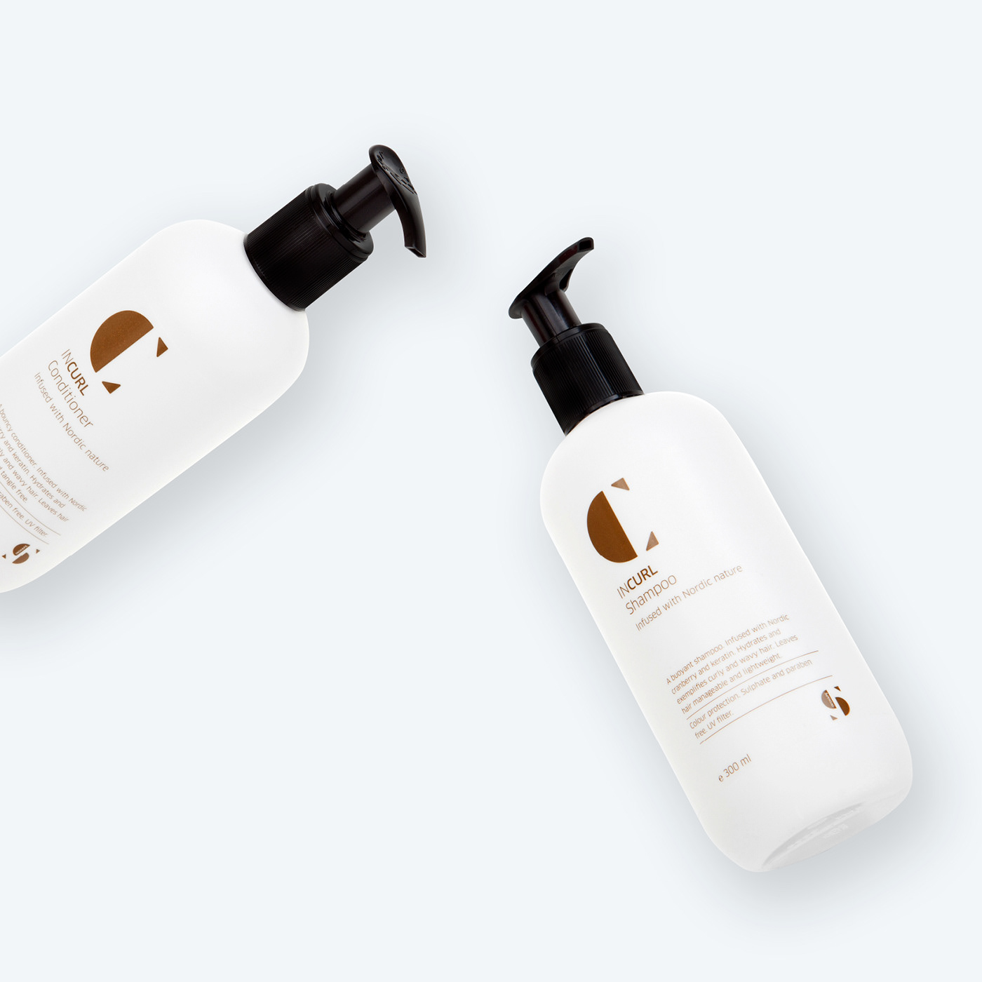Hair Care shampoo identity letterforms nordic Sweden Stockholm clean