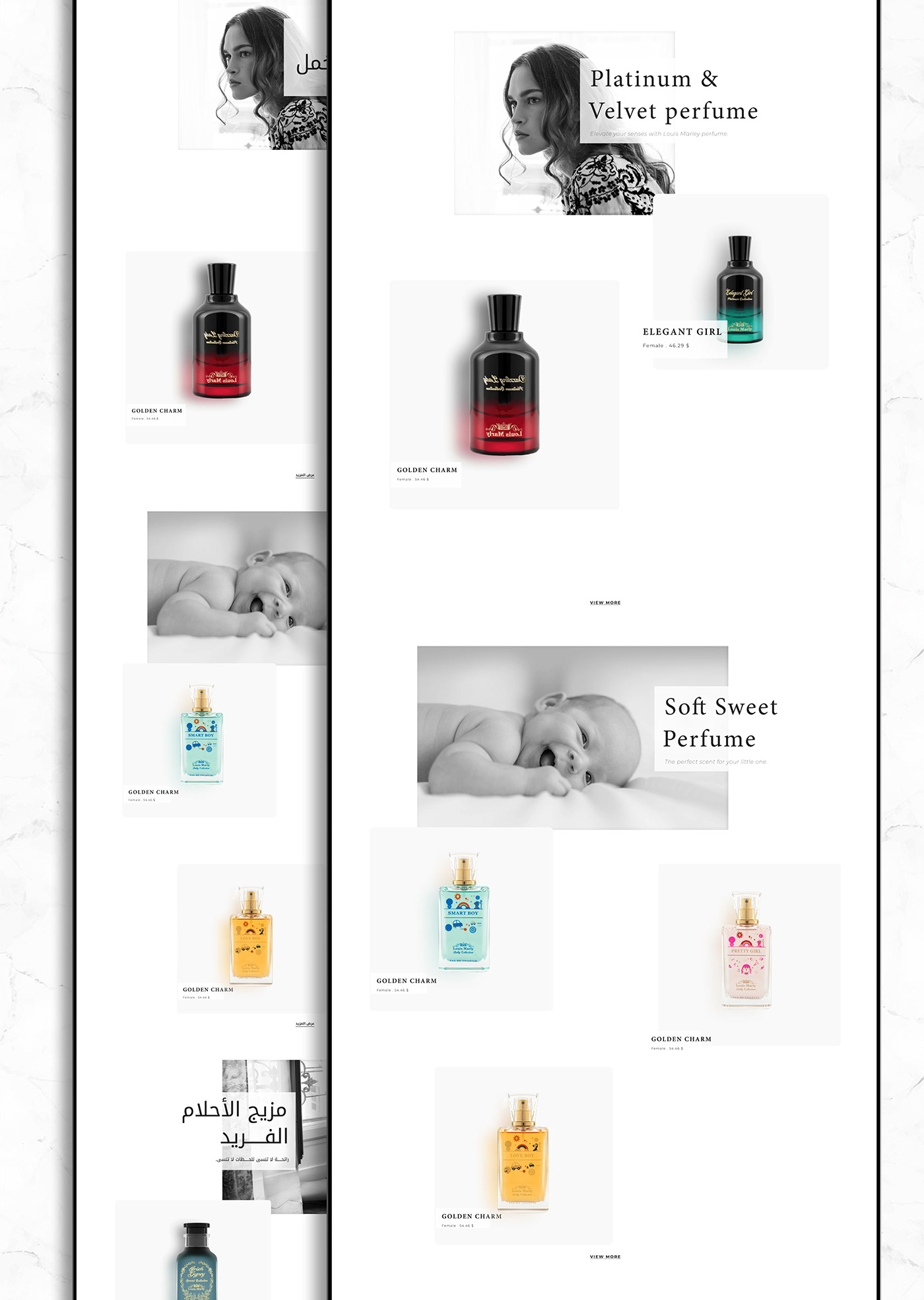 UI/UX ui design Figma user interface landing page Web Design  Website perfume design Advertising 