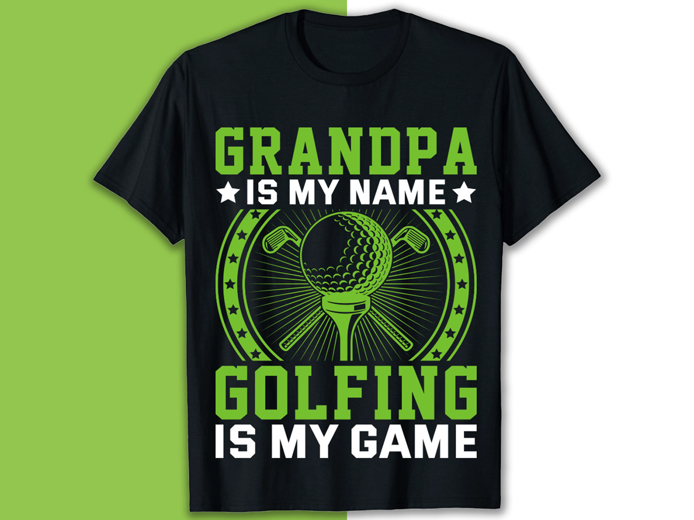 Golf Typography T-shirt Design