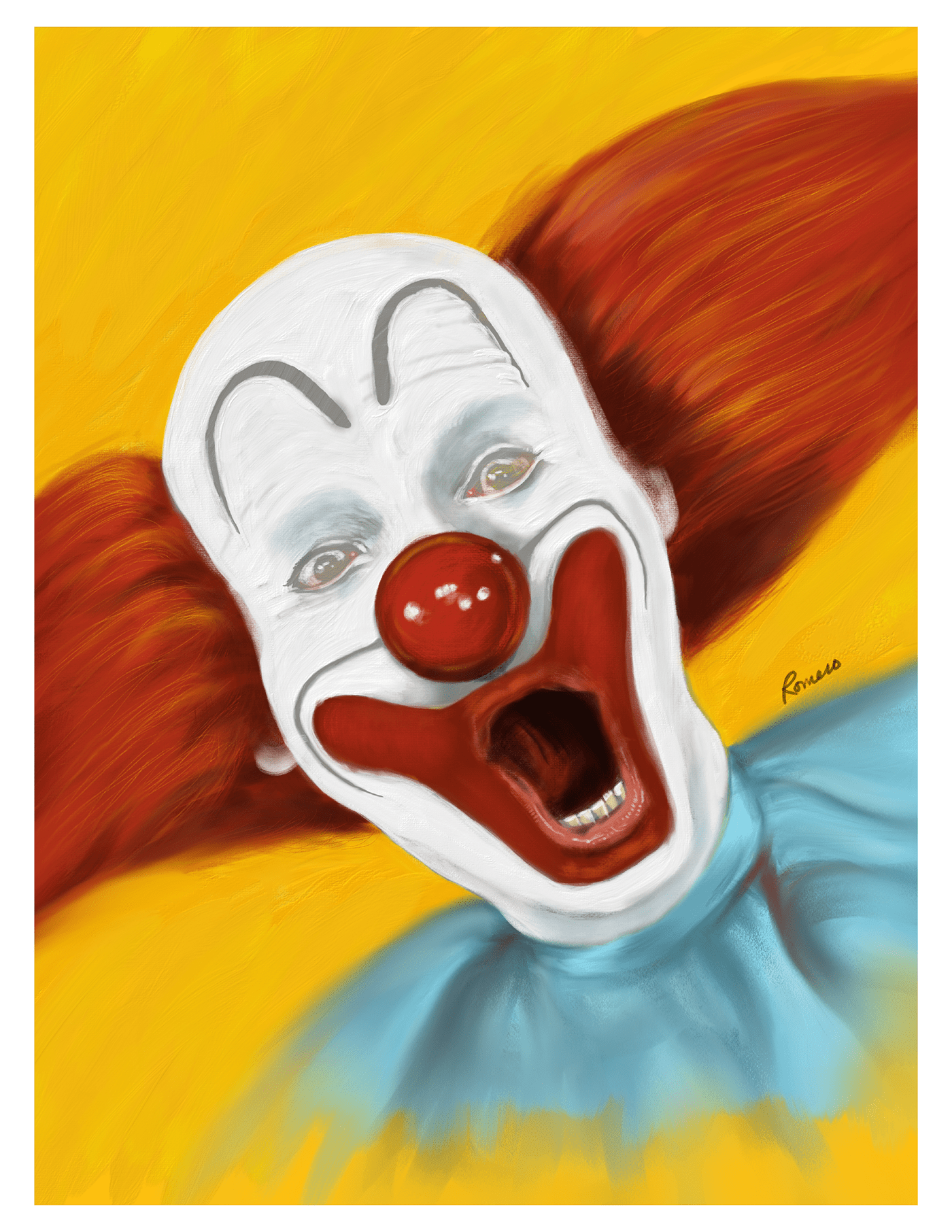 adobefresco Drawing  Bozo Circus clown jester ethereum