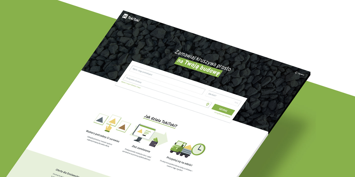 barrow delivery services flat gray green illustrations logo UI/UX