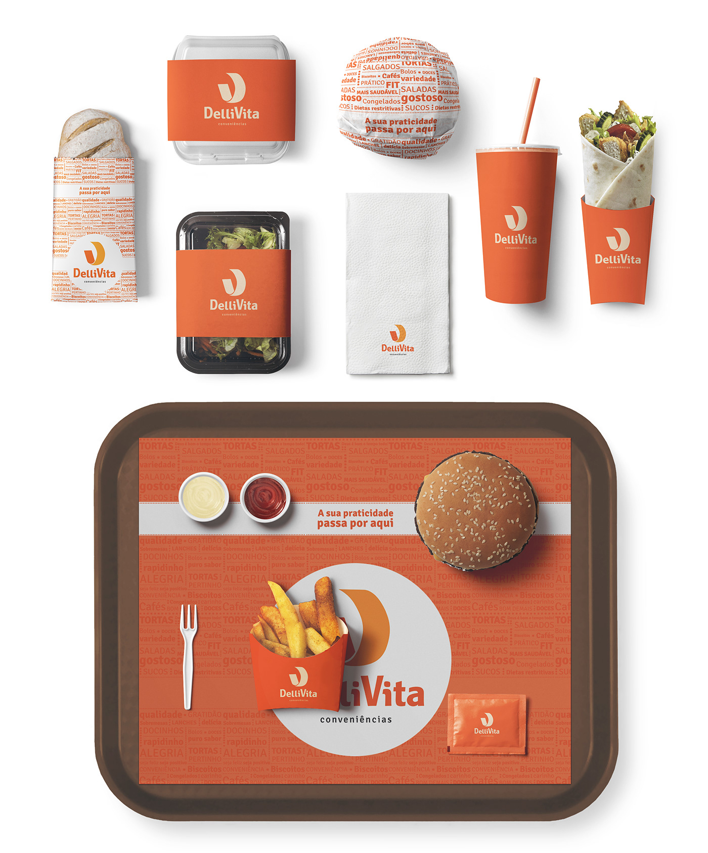 branding  delivery fastfood Food  ID logo package Paulo Arrivabene pauloarrivabene tasty