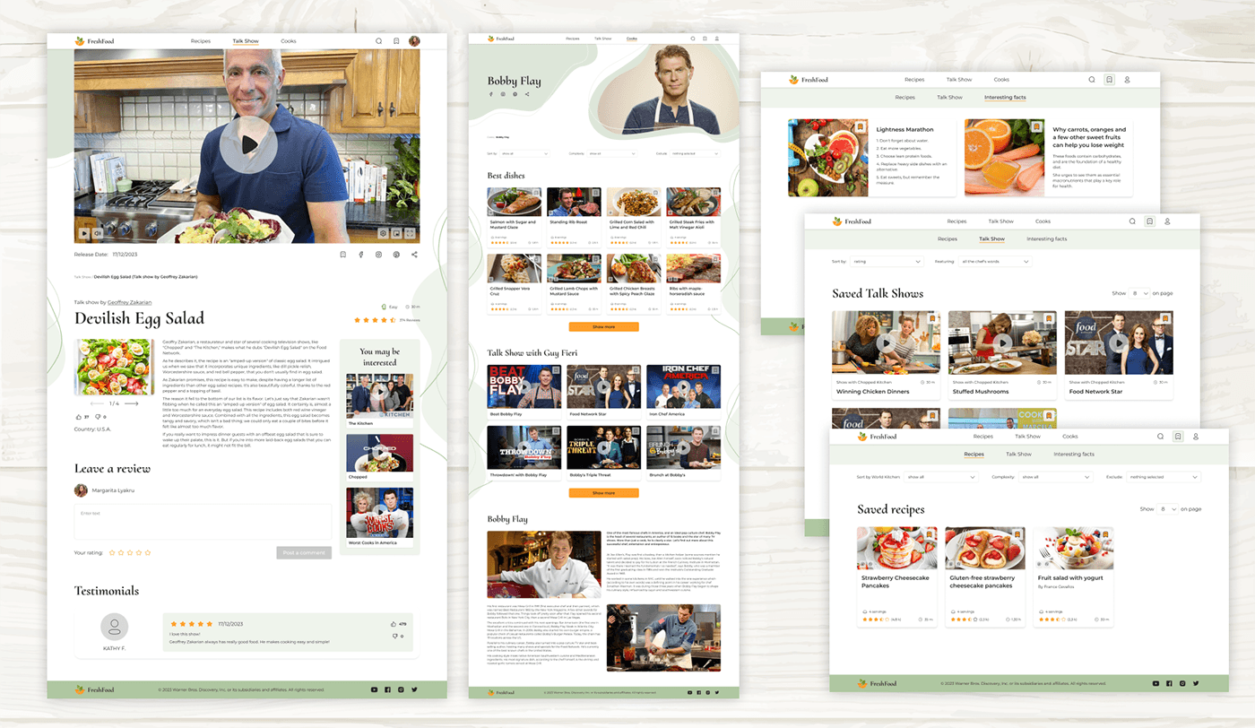web site UI/UX recherche design eat Food  cooking recipe cook chef