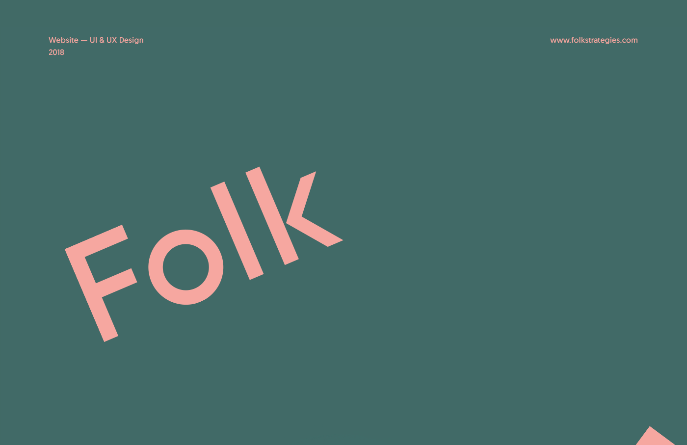 Homepages design idea #391: Folk Strategies - Website