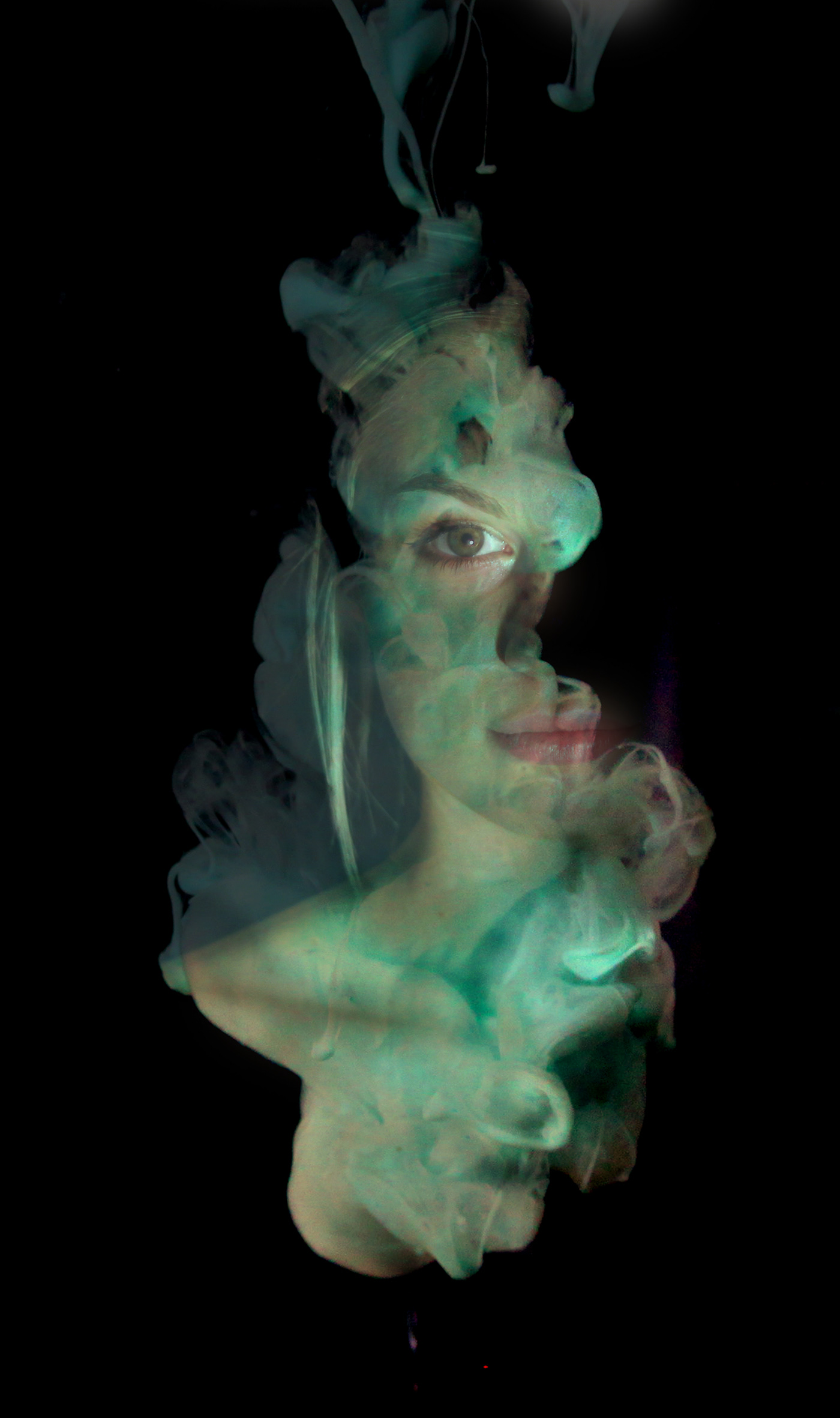 ink Photography  portraits alberto seveso ink in water