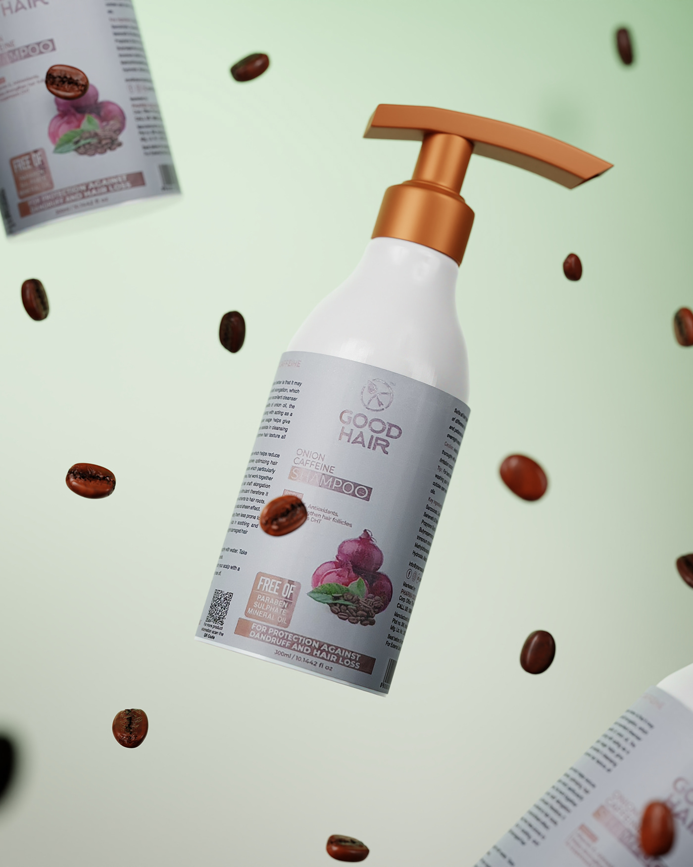 shampoo 3D 3d modeling Photography  modeling visualization blender3d Render PUNE good hair