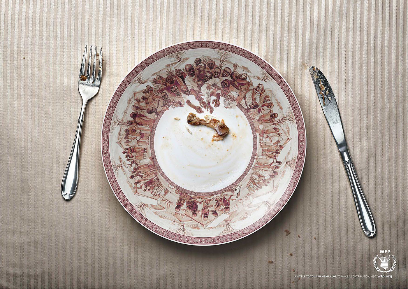 hunger plate leftover wfp un art Food  United Nations world food program India Syria africa refugee