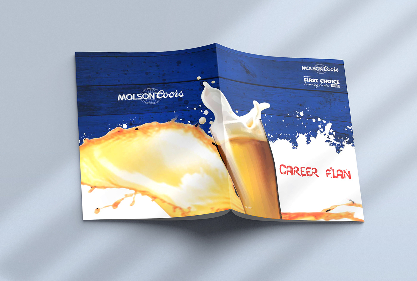 beer corporate flyer graphic design 