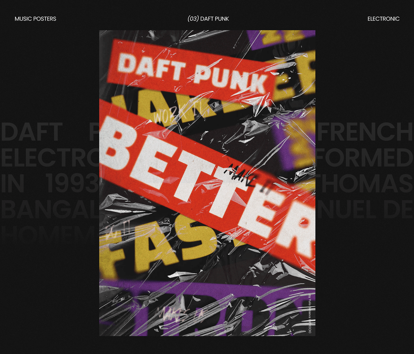 poster photoshop graphic design  typography   music poster movie poster book poster Digital Art  slipknot daft punk