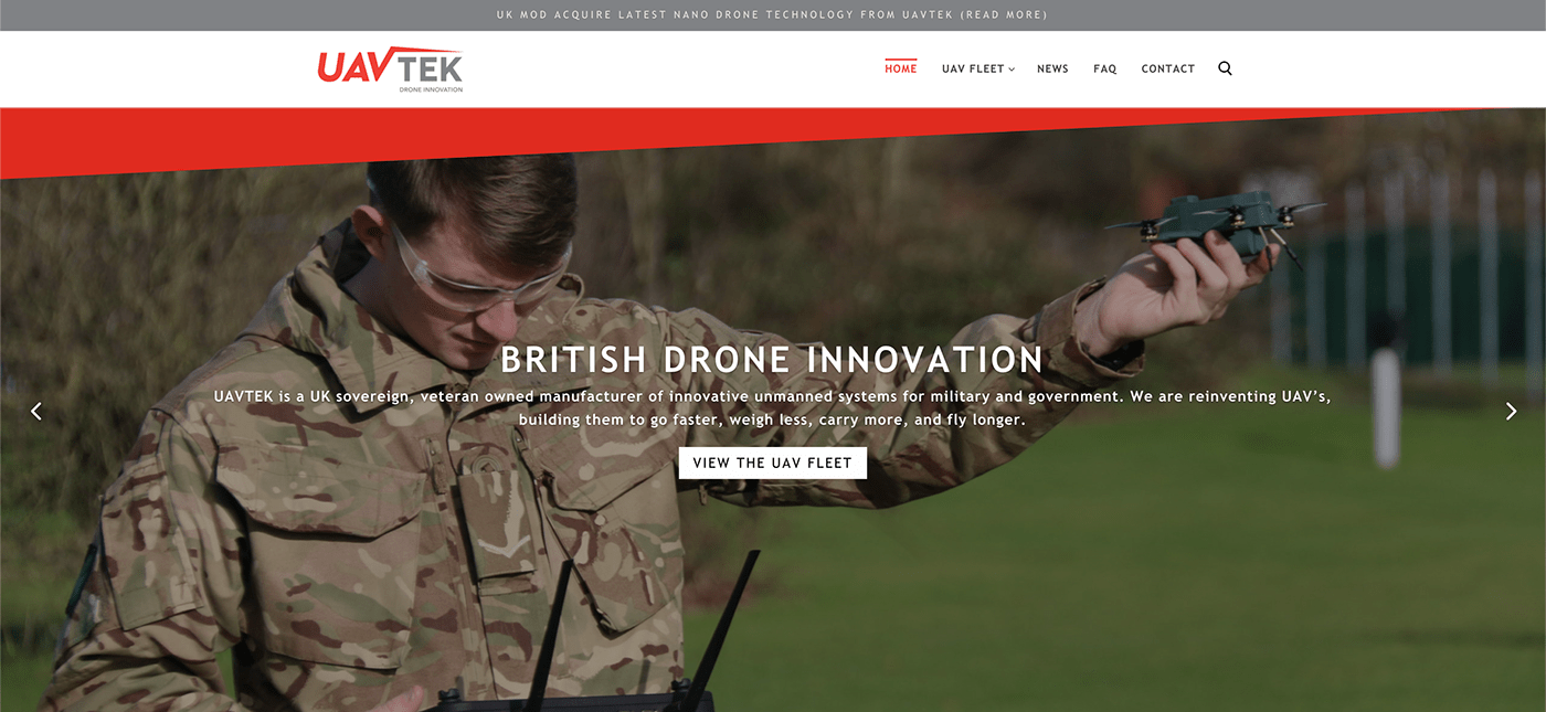 british drones innovation manufacturer mod Technology uav UAVTEK UK