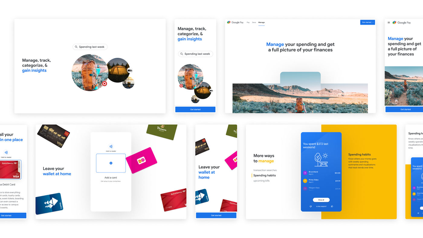 Figma google Google Pay redesign UI/UX Web Design  Website