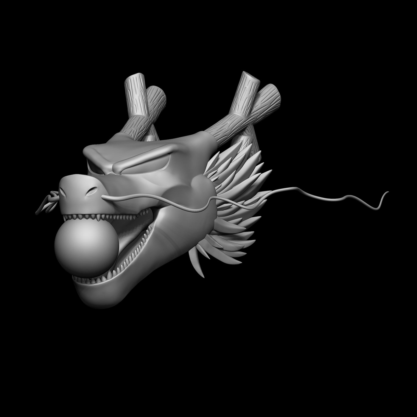 3D anime artwork cartoon Digital Art  dragon ball modeling Render shenlong Zbrush
