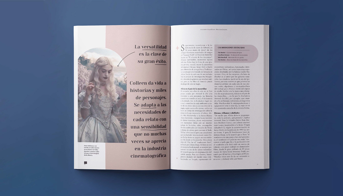 cine diseño gráfico editorial gastronomia identidad moda revista sistema vestuario